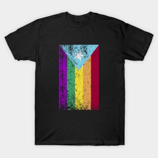 Puerto Rican LGBT Gay Pride Puerto Rico Rainbow Flag T-Shirt